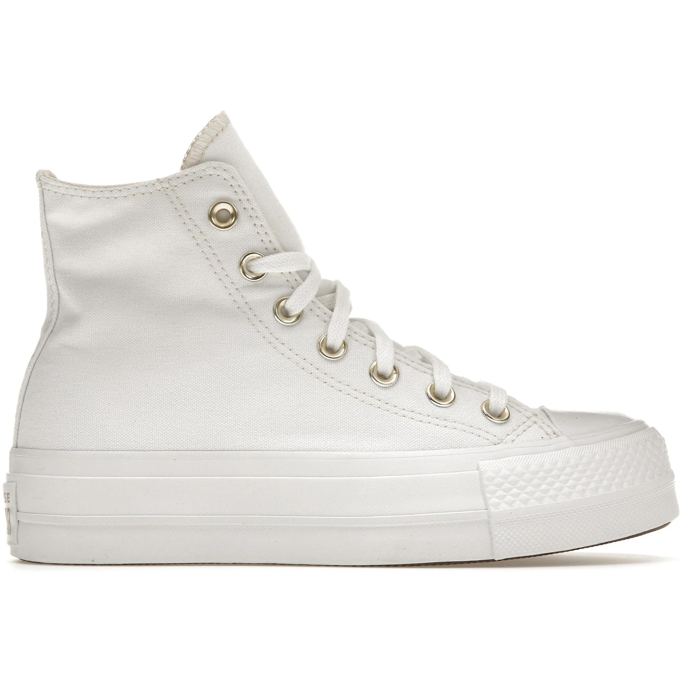 Converse Chuck Taylor All Star Lift Platform Elevated White Gold 1 Converse Chuck Taylor All Star Lift Platform Elevated White Gold 1