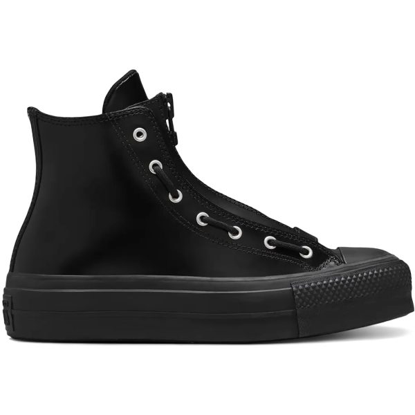 Converse Chuck Taylor All Star Lift Platform Leather Hi Total Eclipse (Womens)