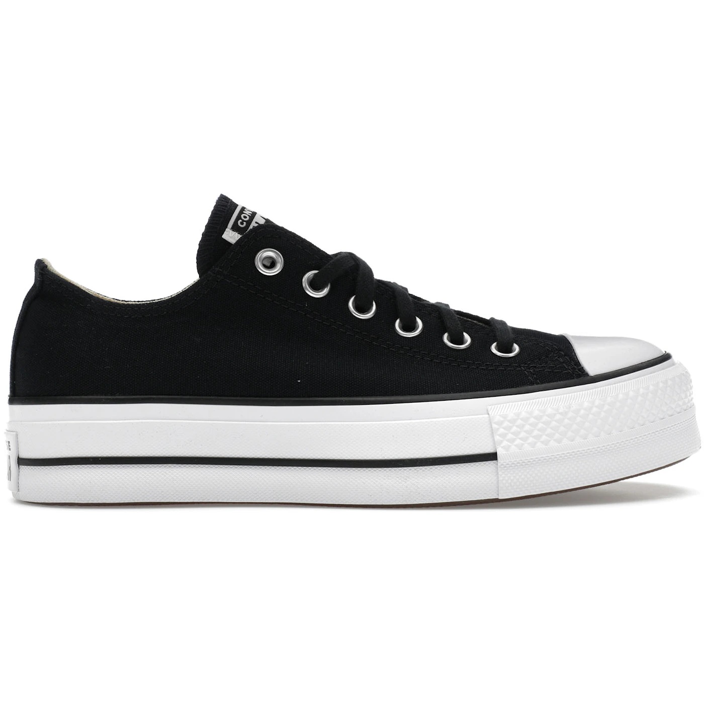 Converse Chuck Taylor All Star Lift Platform Low Black White Womens 3