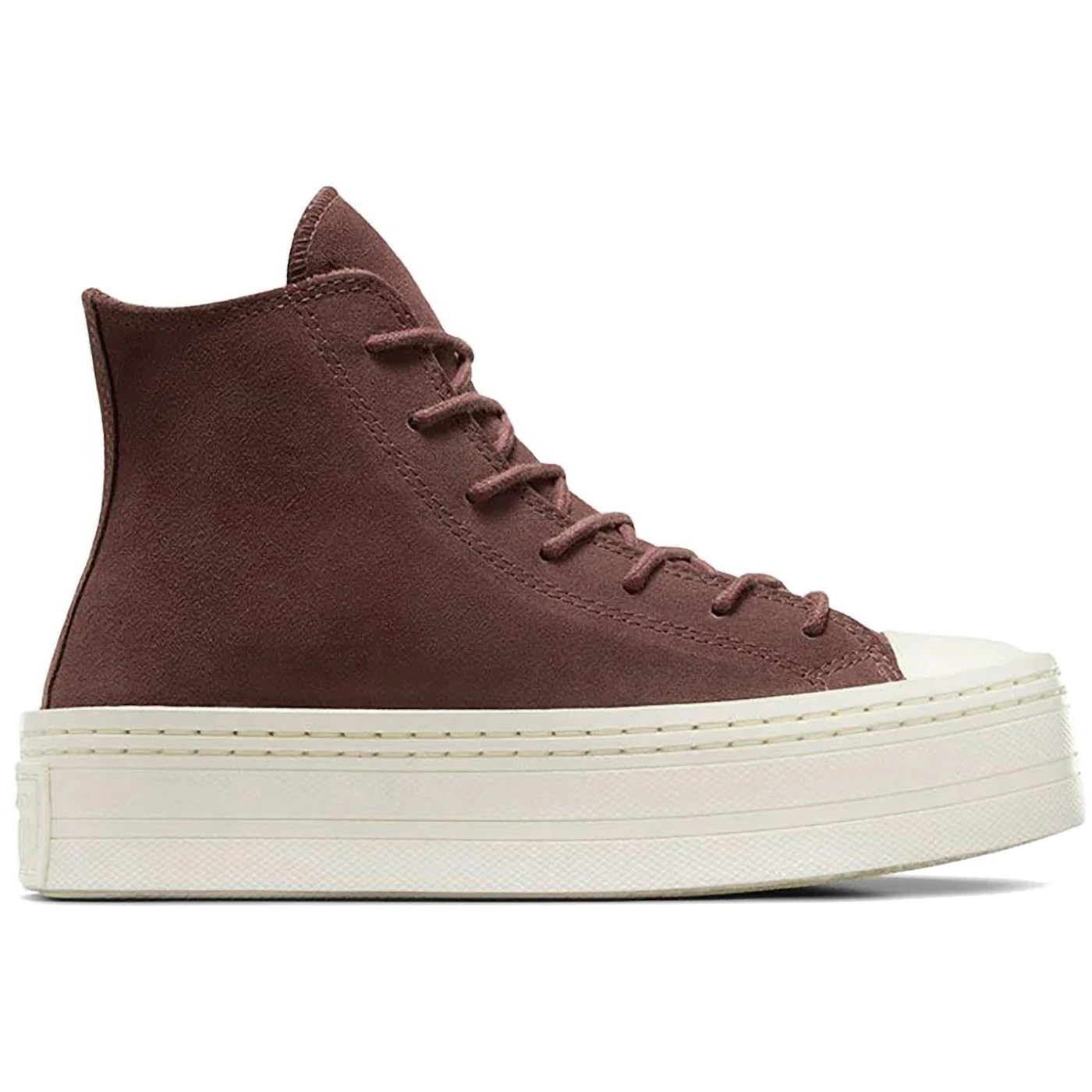 Converse Chuck Taylor All Star Modern Lift Platform Hi Brown Egret (Womens) 1 Converse Chuck Taylor All Star Modern Lift Platform Hi Brown Egret Womens 1