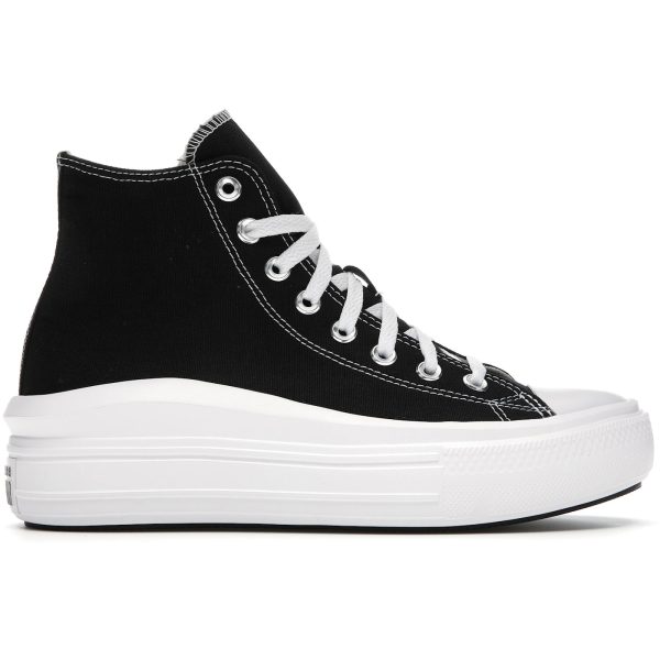 Converse Chuck Taylor All Star Move Hi Black (Womens)