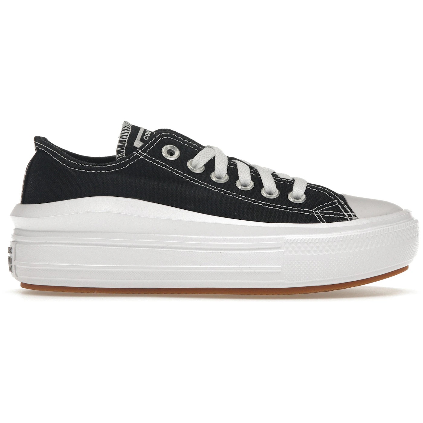 Converse Chuck Taylor All Star Move Ox Black White (Womens) 1 Converse Chuck Taylor All Star Move Ox Black White Womens 2