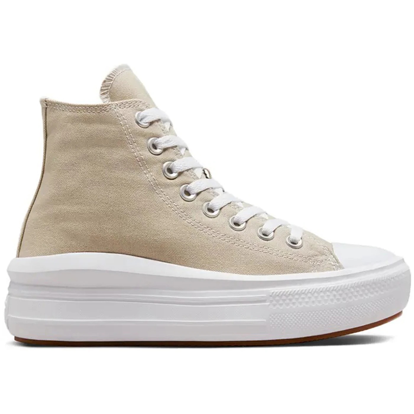 Converse Chuck Taylor All Star Move Platform Hi Beach Stone (Womens) 2 Converse Chuck Taylor All Star Move Platform Hi Beach Stone Womens 1