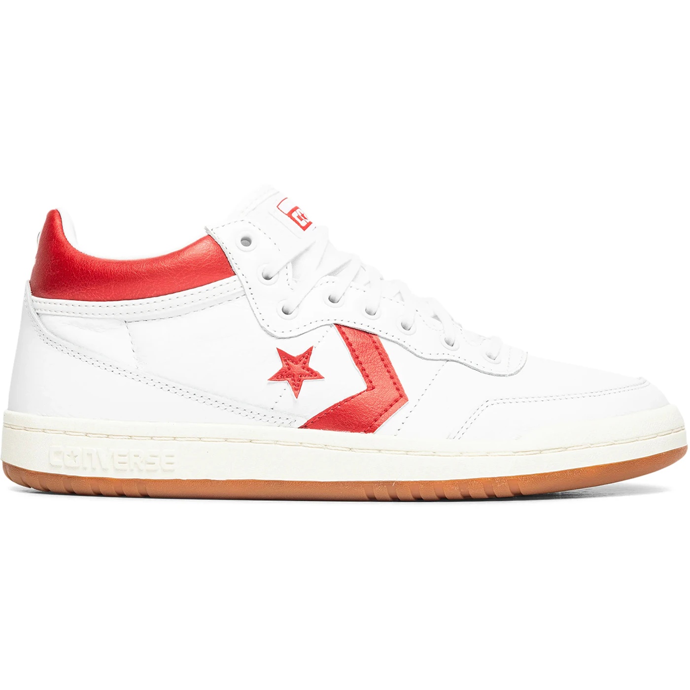 Converse Fastbreak Pro Leather Mid Metallic White Red 2 Converse Fastbreak Pro Leather Mid Metallic White Red 3