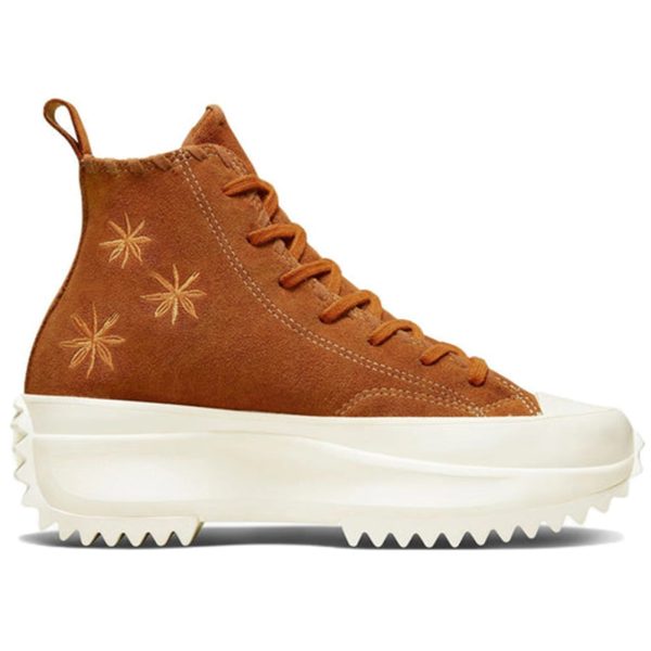 Converse Run Star Hike Platform Hi Embroidered Floral Amber