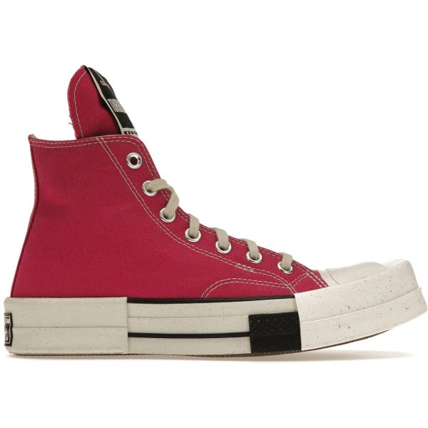 Converse TURBODRK Laceless Chuck Taylor All Star 70 Hi Rick Owens DRKSHDW Cactus Flower Pink