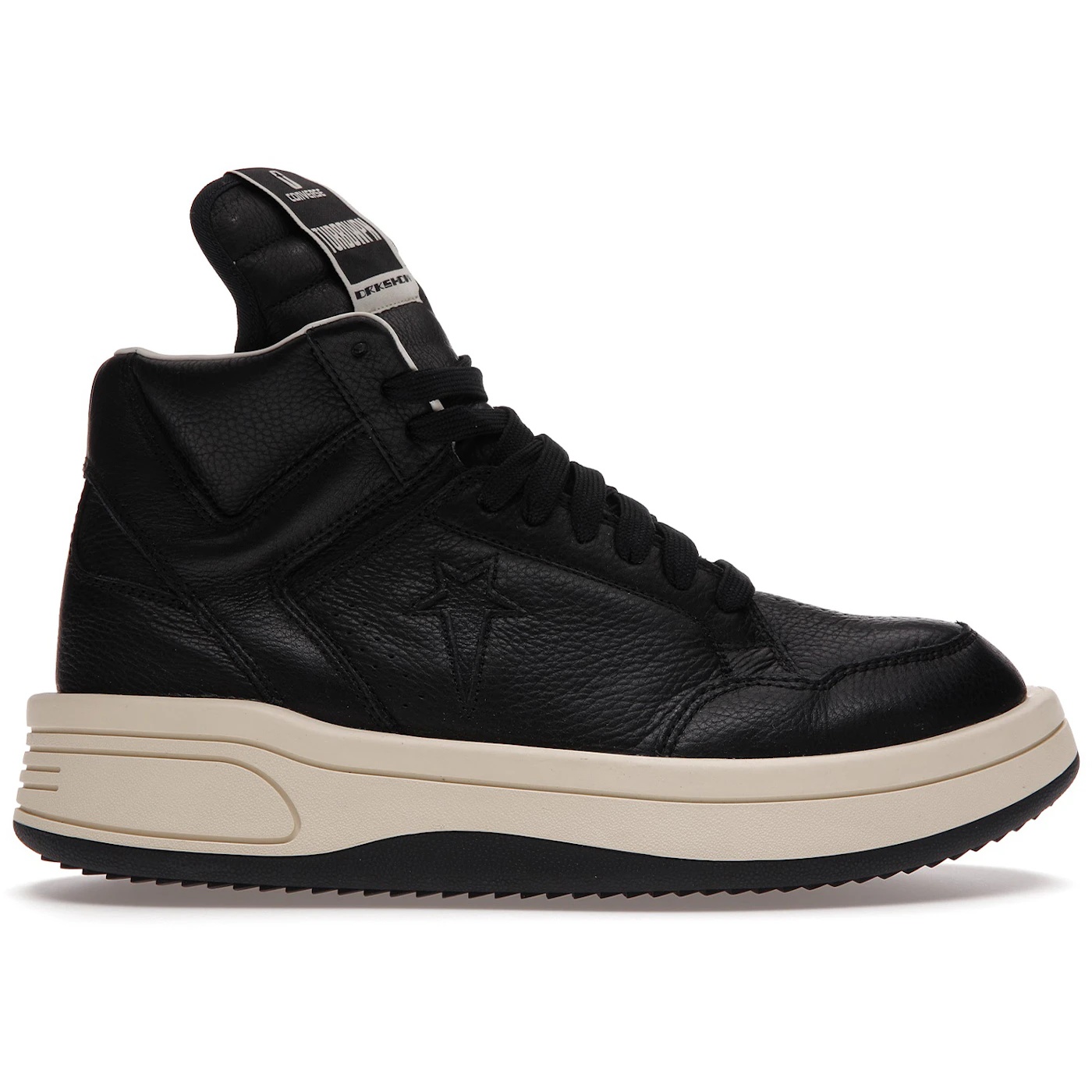 Converse TURBOWPN Mid Rick Owens DRKSHDW Black 2 Converse TURBOWPN Mid Rick Owens DRKSHDW Black 1