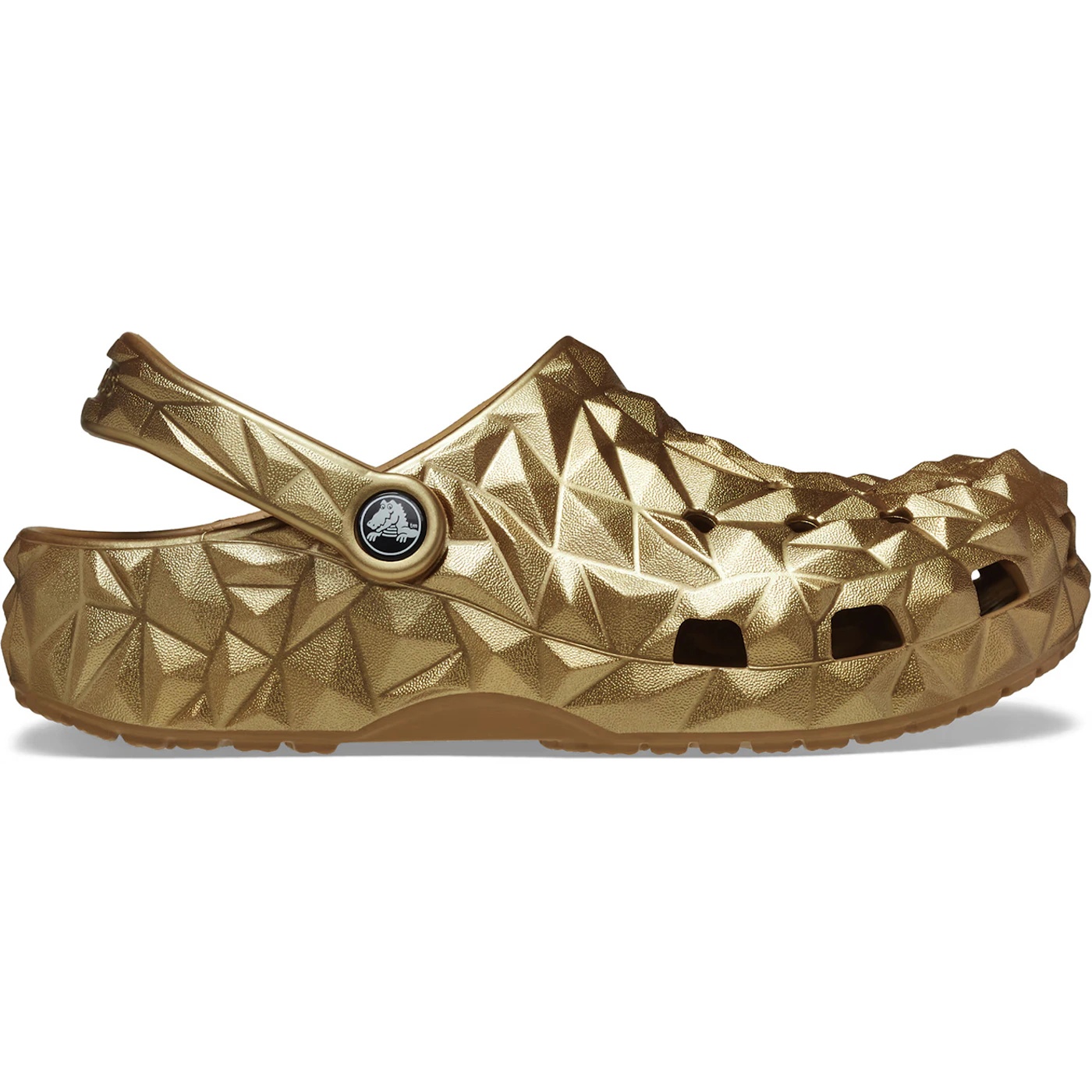 Crocs Classic Geometric Clog Metallic Gold 2 Crocs Classic Geometric Clog Metallic Gold 1