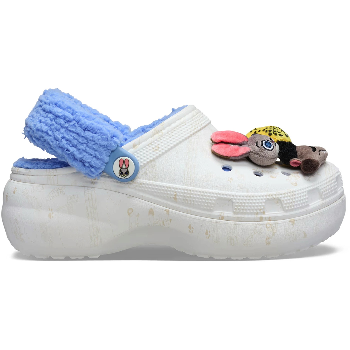 Crocs Classic Lined Platform Clog Disney Zootopia 2 (Womens) 1 Crocs Classic Lined Platform Clog Disney Zootopia 2 Womens 2