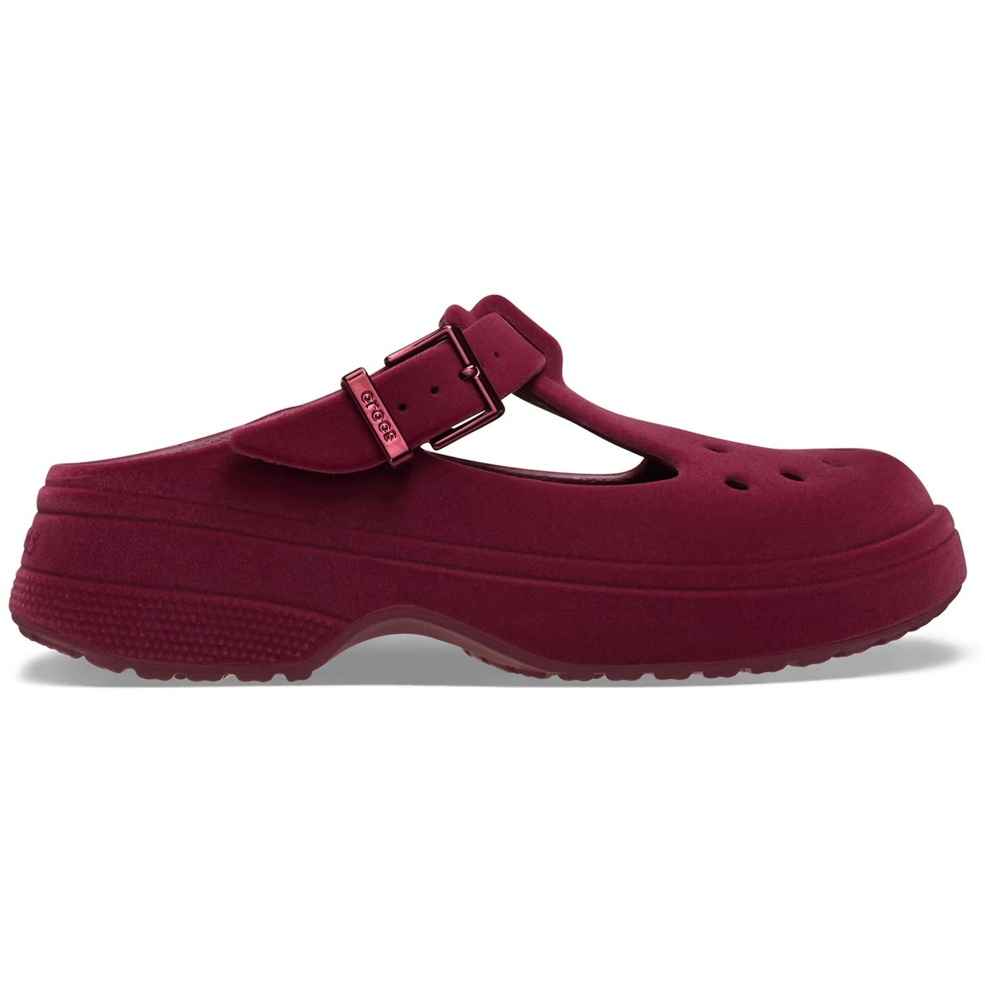 Crocs Classic Mary Jane Clog Velvet Beetroot 2 Crocs Classic Mary Jane Clog Velvet Beetroot 1