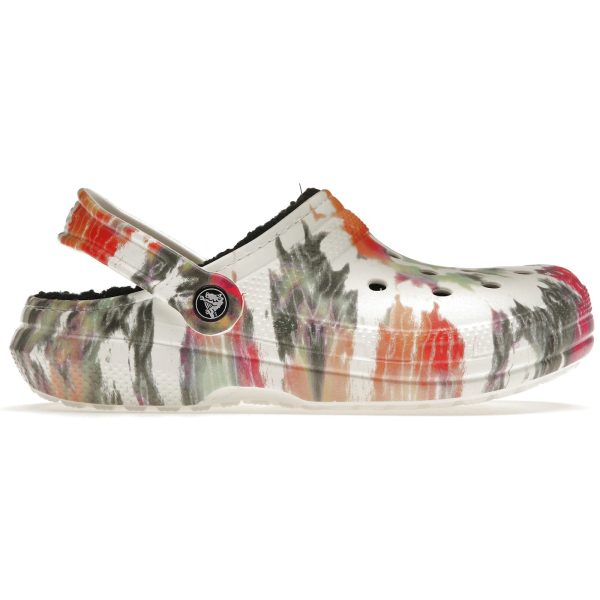 Crocs Classic Tie-Dye Lined Clog Black Multi