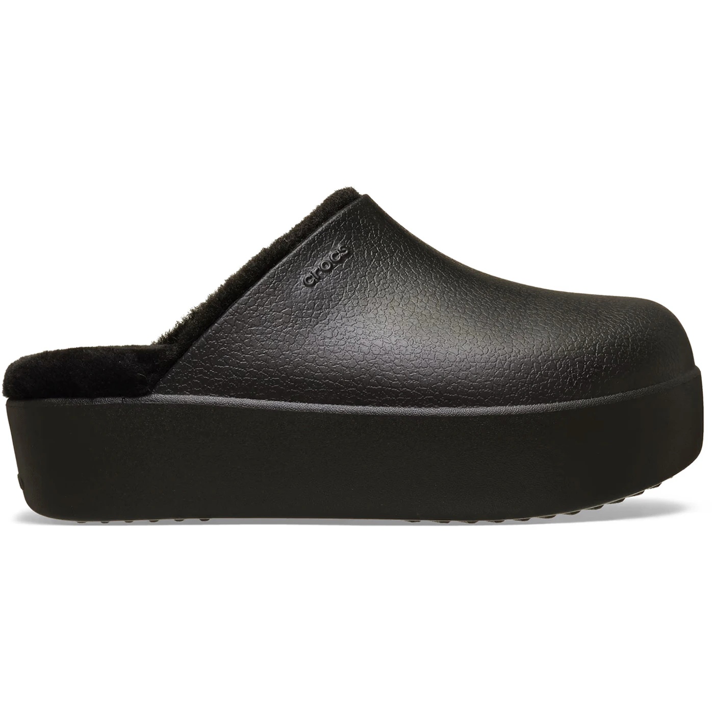 Crocs Dylan Platform Lined Clog Black (Womens) 2 Crocs Dylan Platform Lined Clog Black Womens 1