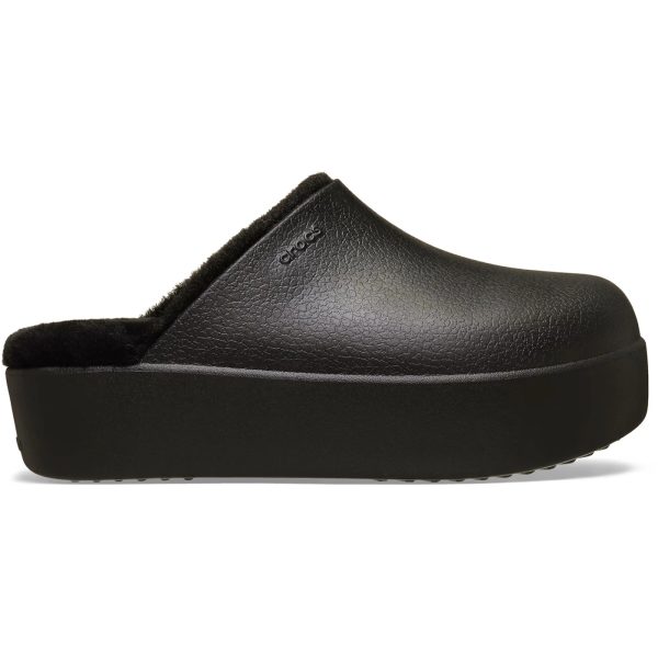 Crocs Dylan Platform Lined Clog Black (Womens)