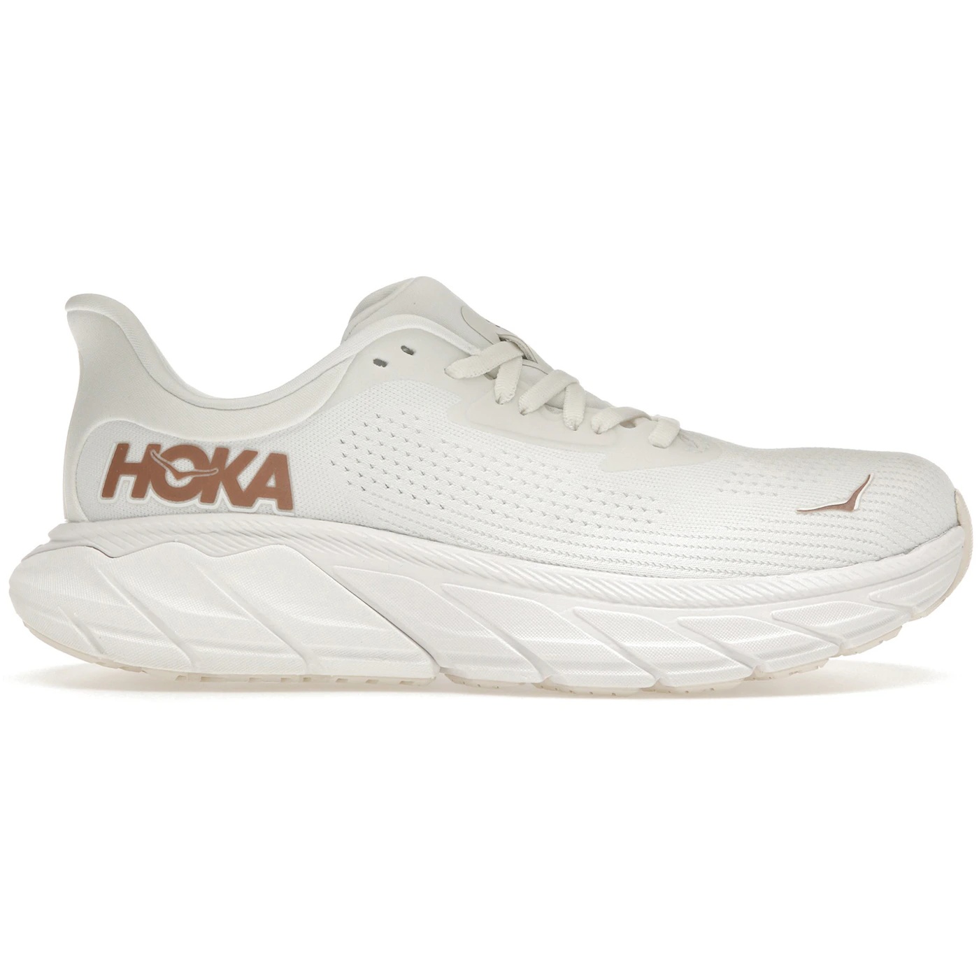 Hoka One One Arahi 7 Blanc De Blanc Rose Gold Womens 1
