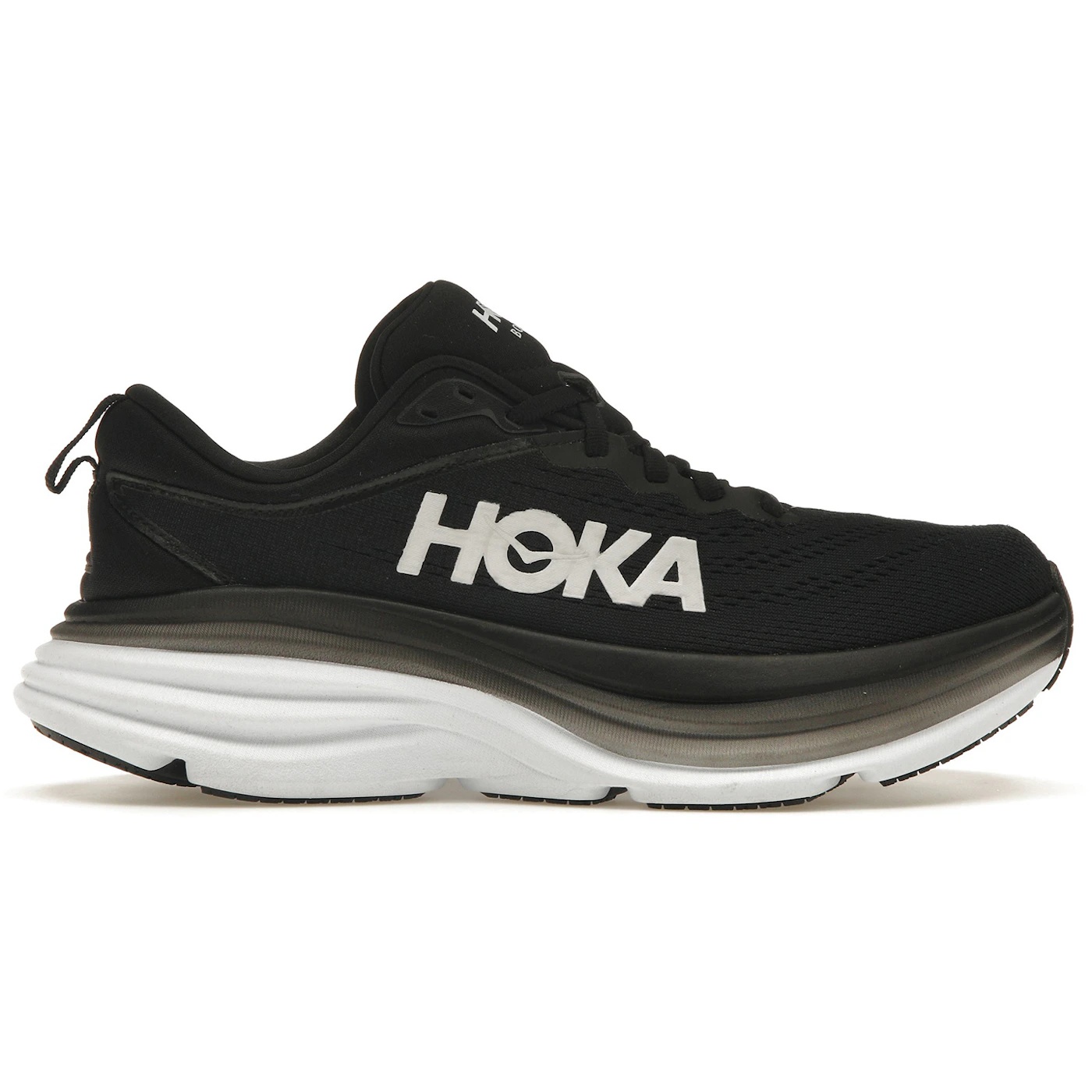 Hoka One One Bondi 8 Black White Womens 2
