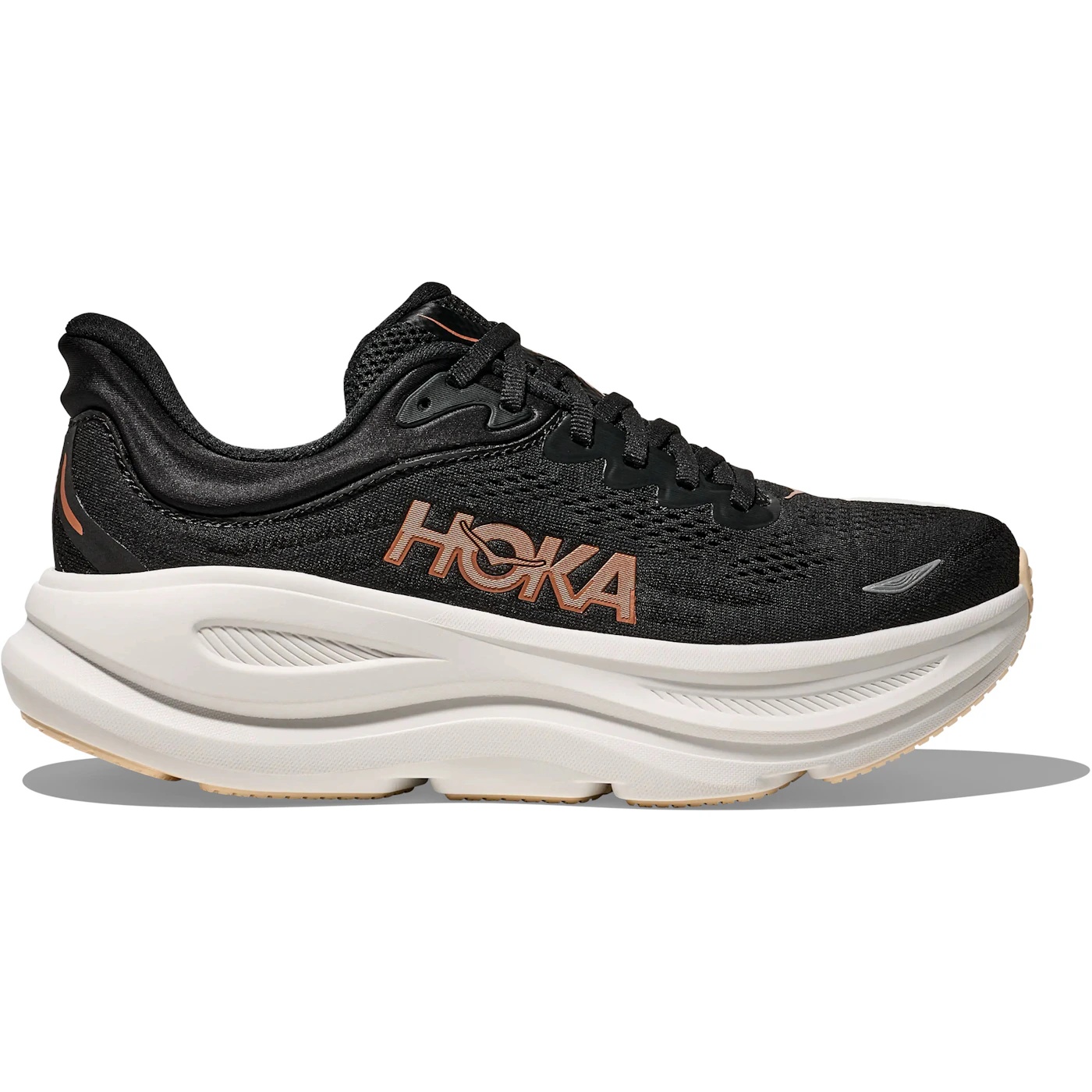 Hoka One One Bondi 9 Black Rose Gold (Womens) 2 Hoka One One Bondi 9 Black Rose Gold Womens 3
