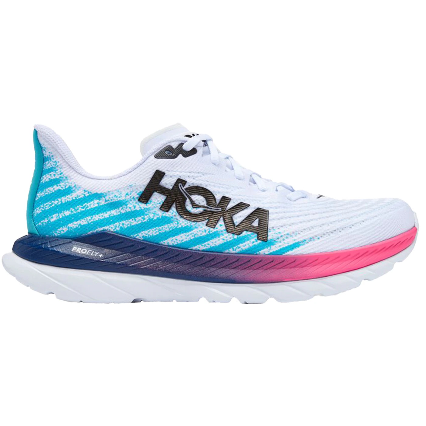 Hoka One One Mach 5 White Scuba Blue Pink 2 Hoka One One Mach 5 White Scuba Blue Pink 1