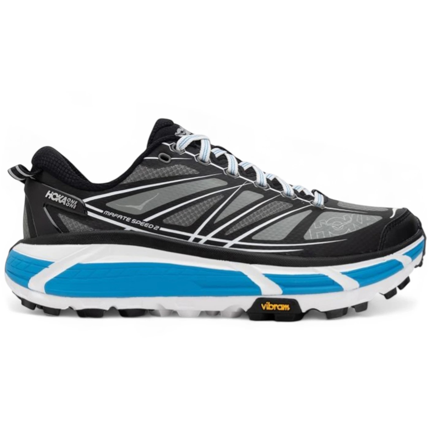 Hoka One One Mafate Speed 2 Black White Blue 2