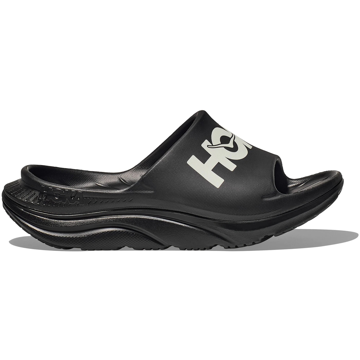 Hoka One One Ora Athletic Slide Black White 2 Hoka One One Ora Athletic Slide Black White 1