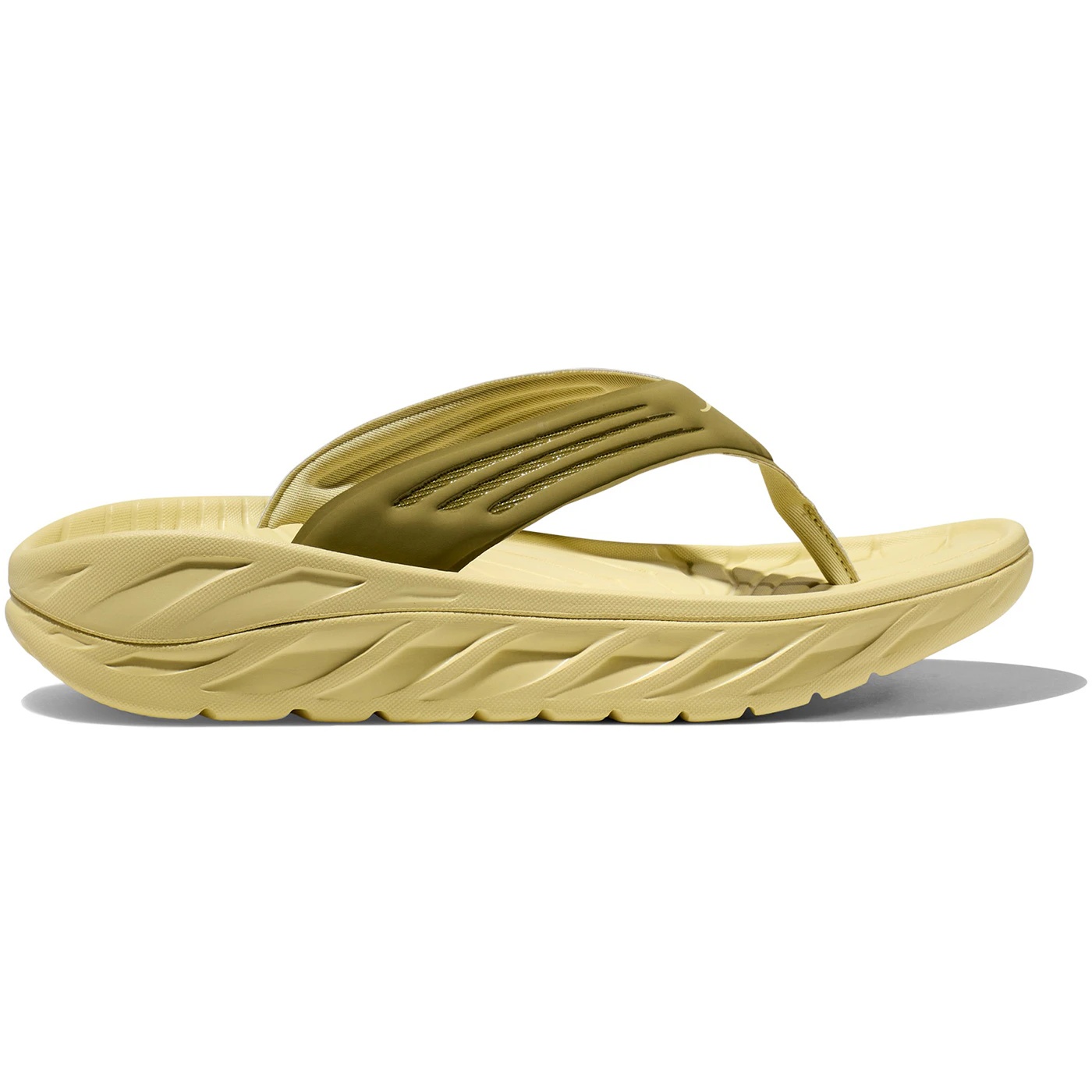 Hoka One One Ora Recovery Flip Green Moss Celery Root 3
