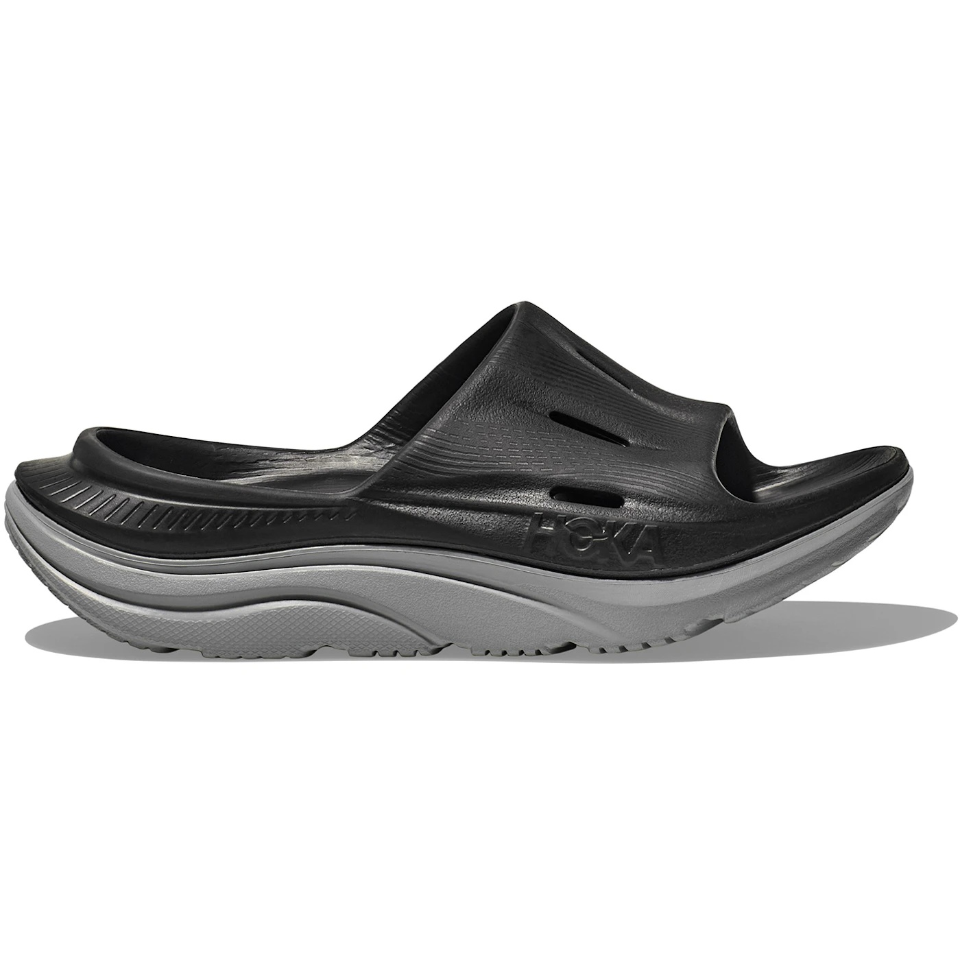 Hoka One One Ora Recovery Slide 3 Black Stellar Grey 1 Hoka One One Ora Recovery Slide 3 Black Stellar Grey 3