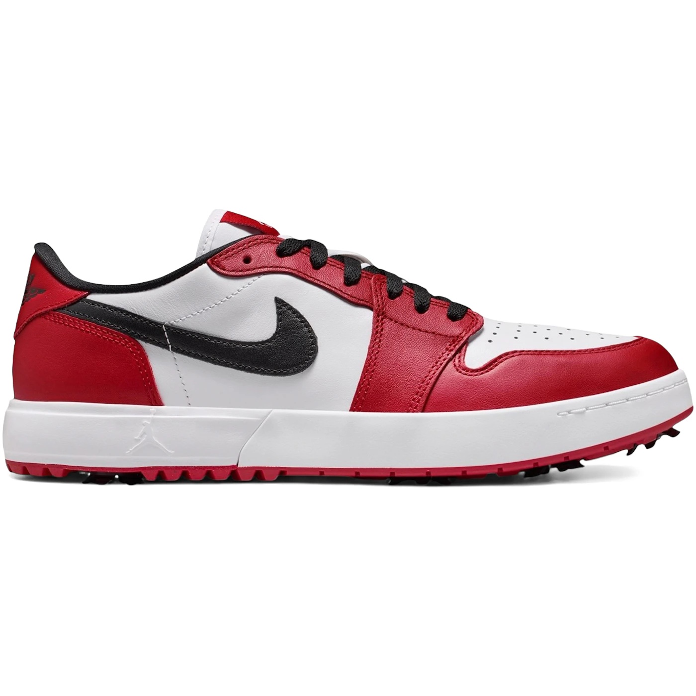 Jordan 1 Low Golf Spiked Varsity Red White Black 1 Jordan 1 Low Golf Spiked Varsity Red White Black 2
