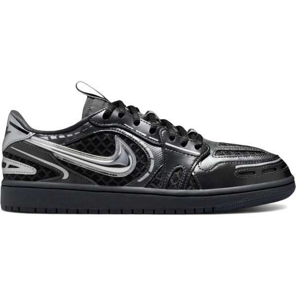Jordan 1 Low Method of Make V3 Black Metallic Silver (Womens)