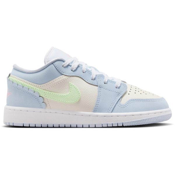 Jordan 1 Low SE Half Blue Sail Vapor Green (GS)