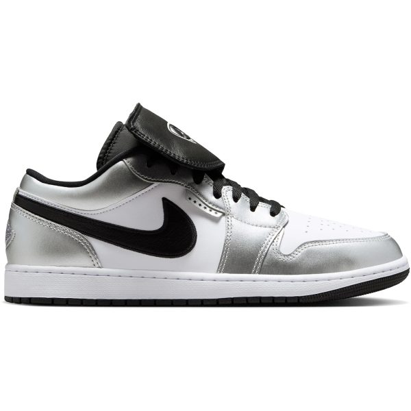 Jordan 1 Low SE Metallic Silver Tiempo