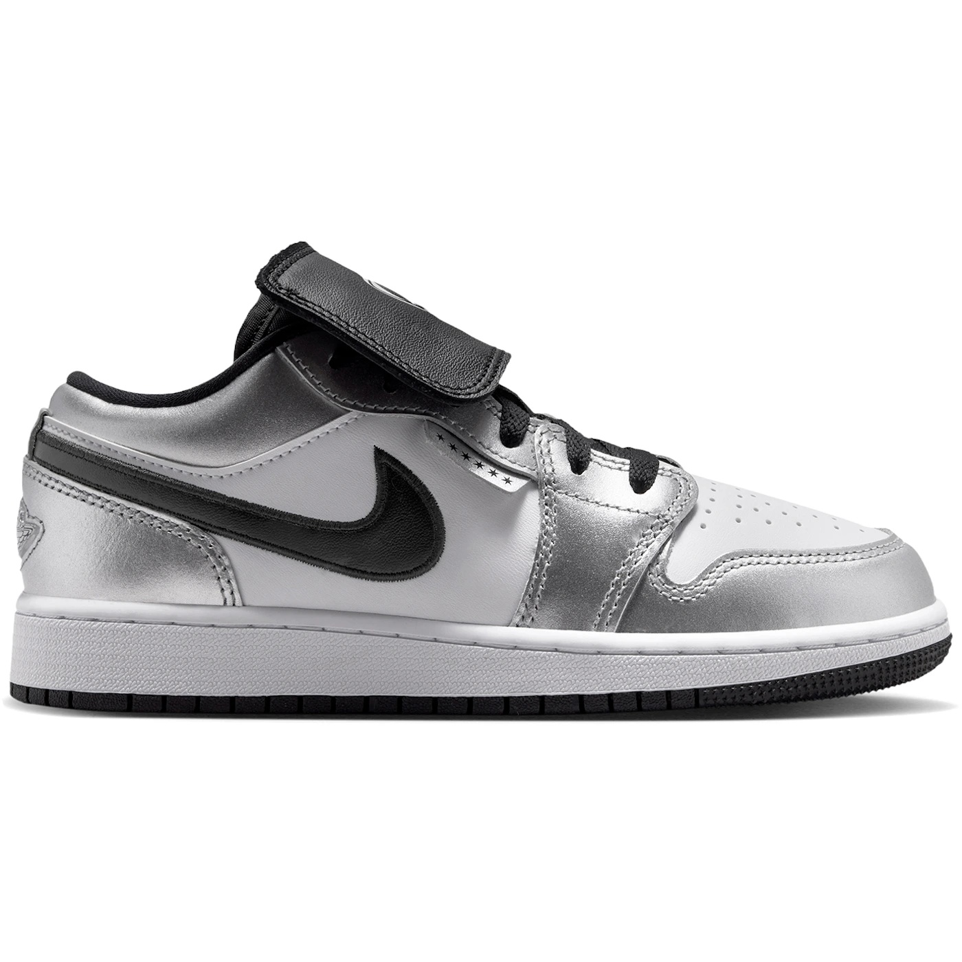 Jordan 1 Low SE Metallic Silver Tiempo (GS) 2 Jordan 1 Low SE Metallic Silver Tiempo GS 3