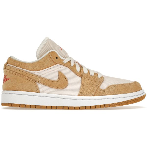 Jordan 1 Low SE Twine Orange Quartz Corduroy (Womens)