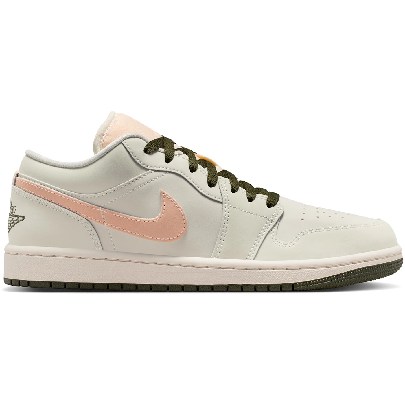 Jordan 1 Low Sail Crimson Tint Khaki (Womens) 2 Jordan 1 Low Sail Crimson Tint Khaki Womens 2