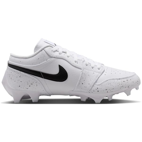 Jordan 1 Low TD Cleat White Black Splatter