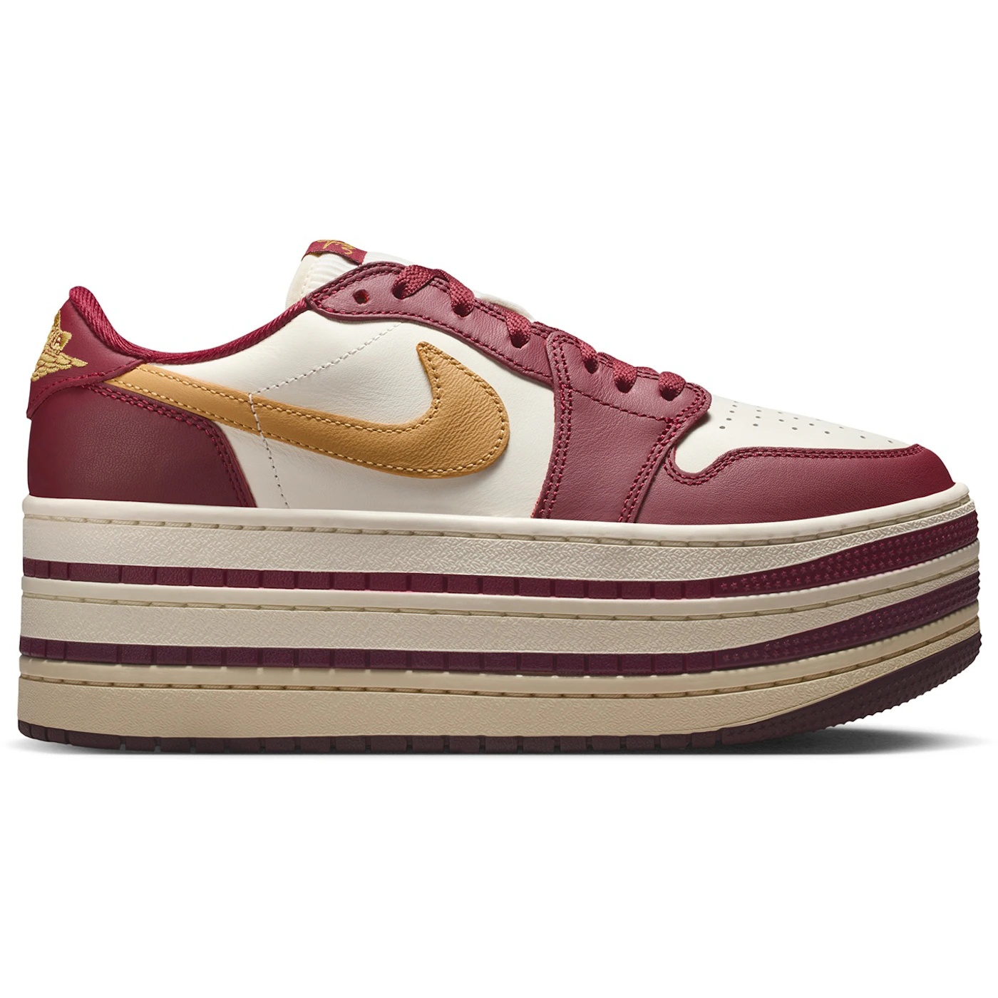 Jordan 1 Low Triple Stack Team Red Pale Ivory (Womens) 1 Jordan 1 Low Triple Stack Team Red Pale Ivory Womens 2