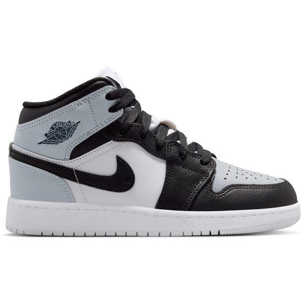 Jordan 1 Mid Black Aura Squadron Blue (GS)
