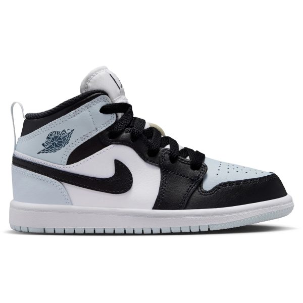 Jordan 1 Mid Black Aura Squadron Blue (PS)