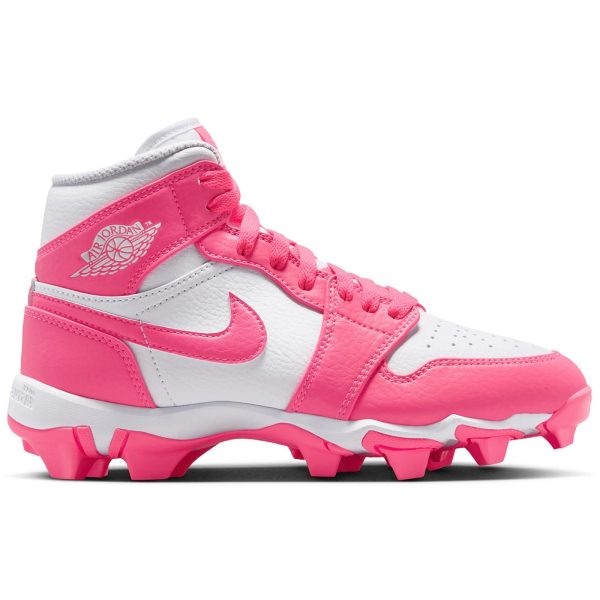 Jordan 1 Mid Cleat White Digital Pink (GS)