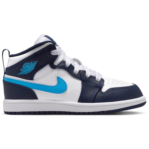 Jordan 1 Mid Obsidian Dark Powder Blue (PS)