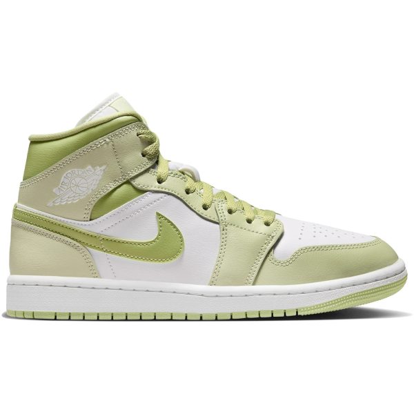 Jordan 1 Mid Olive Aura Lawn (Womens)