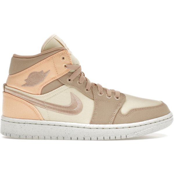 Jordan 1 Mid SE Canvas Khaki (Womens)