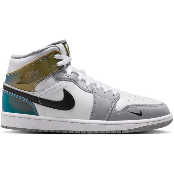 Jordan 1 Mid SE Multi-Color White Wolf Grey