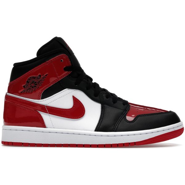 Jordan 1 Mid SE Patent Bred Toe