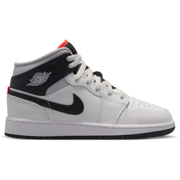 Jordan 1 Mid Summit White Infrared Black (GS)