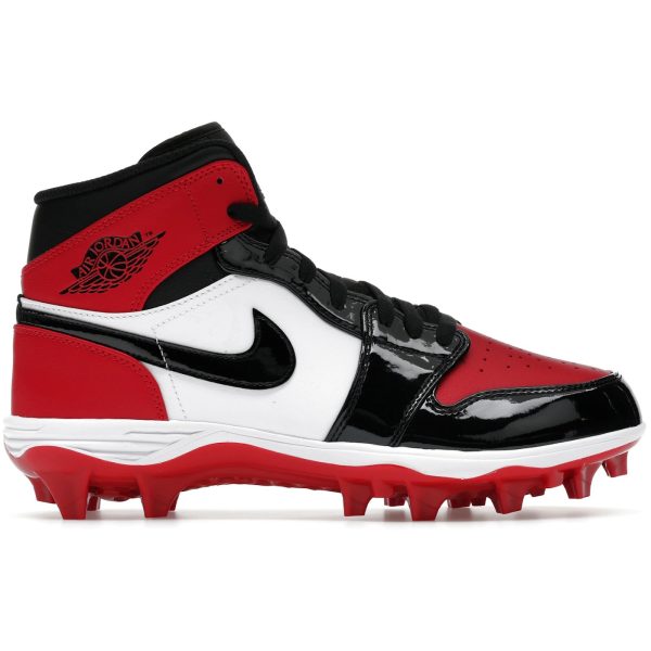Jordan 1 Mid TD Cleat Bred Toe
