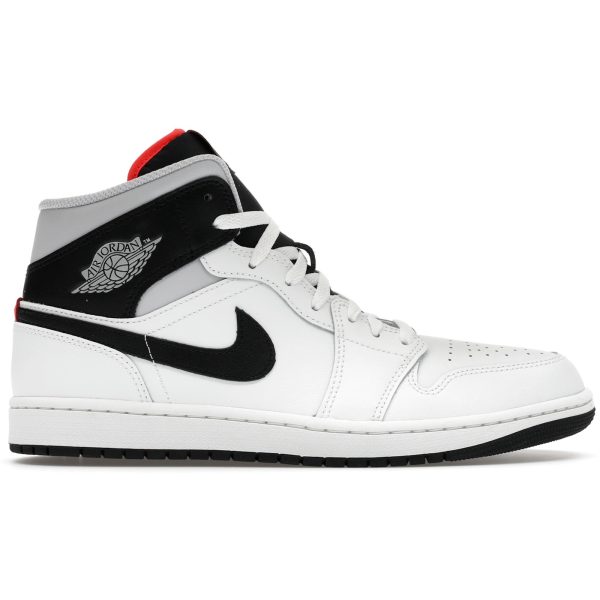 Jordan 1 Mid White Neutral Grey Infrared