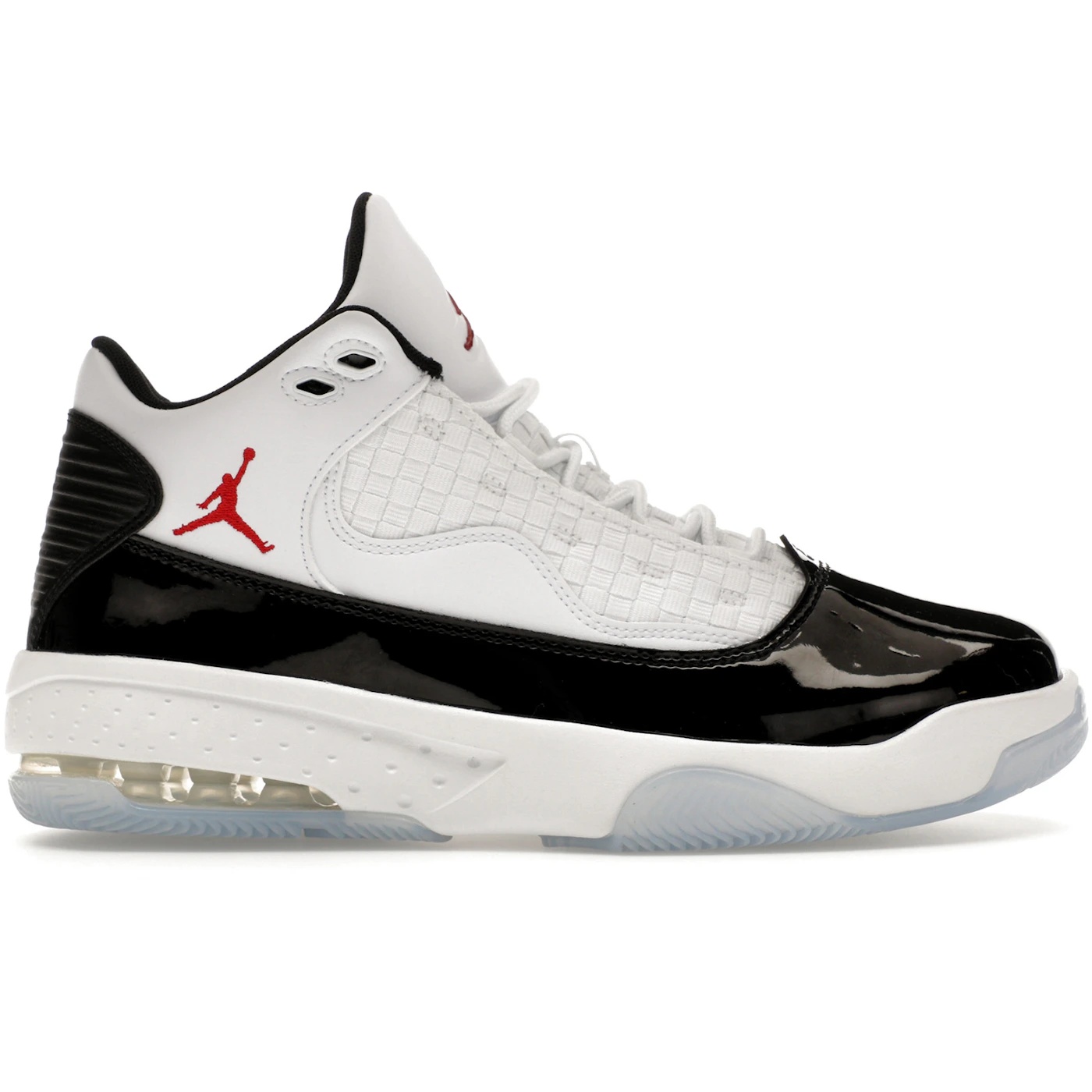 Jordan Max Aura 2 White Black Gym Red 1 Jordan Max Aura 2 White Black Gym Red 1