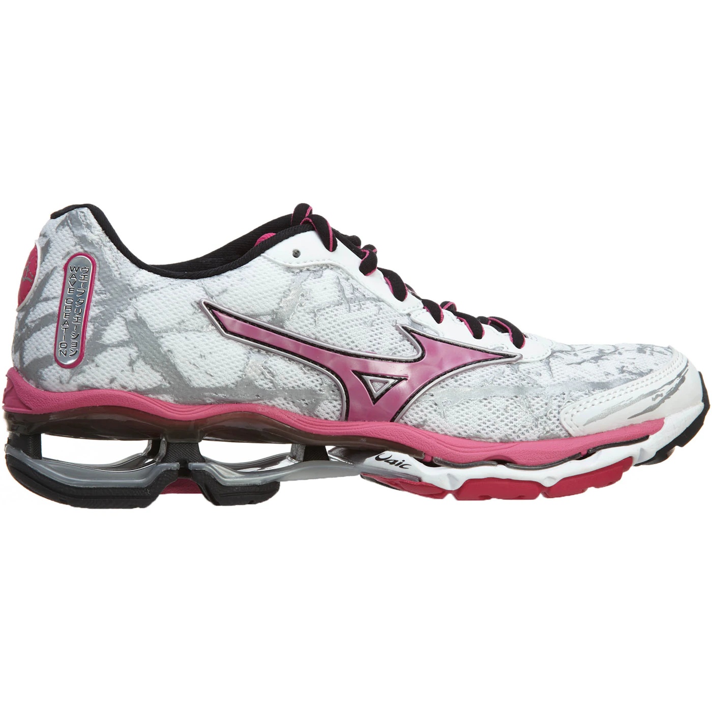 Mizuno Wave Creation 16 Running Shoe White Fuchsia Purple Womens 1