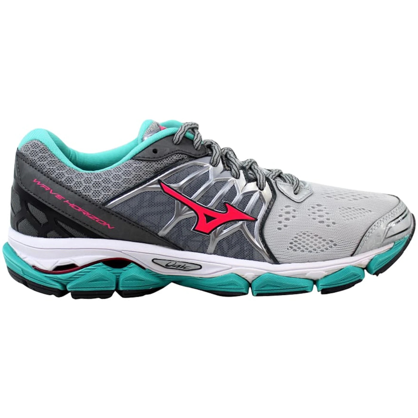 Mizuno Wave Horizon Silver/Diva Pink-Turquoise (Womens) 2 Mizuno Wave Horizon SilverDiva Pink Turquoise Womens 3