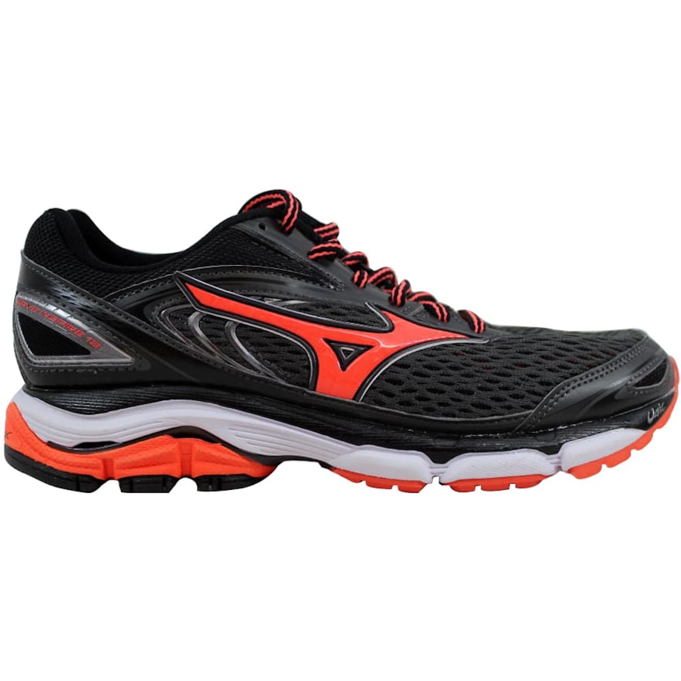 Mizuno Wave Inspire 13 Shadow Grey/Coral-White (Womens) 3 Mizuno Wave Inspire 13 Shadow Grey/Coral-White (Womens)