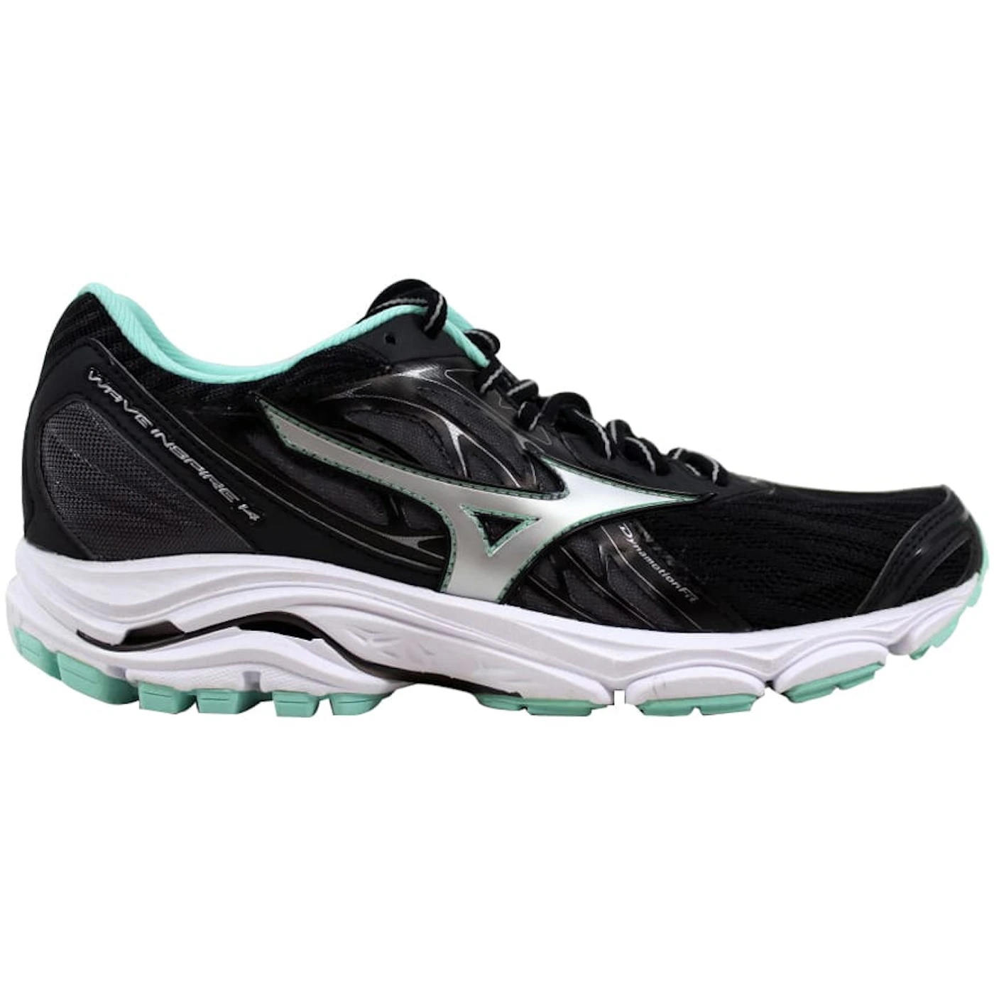 Mizuno Wave Inspire 14 BlackSilver Teal Womens 1
